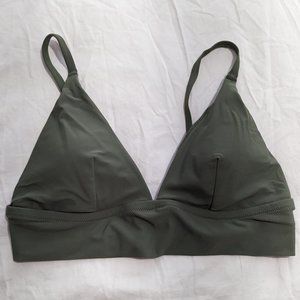 NWT Aerie Longline Triangle Bikini Top - Size L